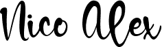Nico Alex font