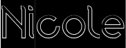 Preview of the Nicole-Hollow-Inverse font