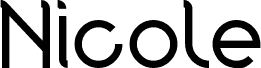 Preview of the Nicole font
