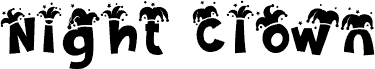 Night Clown Hat font