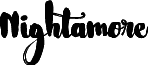 Nightamore Brush Free Font