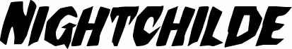Podgląd czcionki Nightchilde Italic