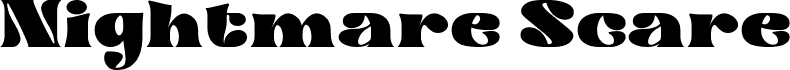 Nightmare Scare font