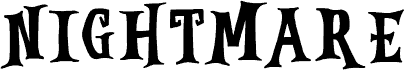 NIGHTMARE font