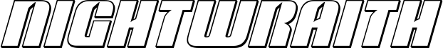 Nightwraith Outline Italic