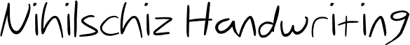 Nihilschiz Handwriting