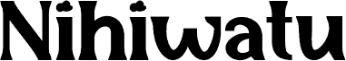 Nihiwatu Demo font