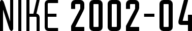 Nike 2002-04
