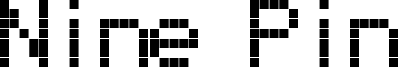 Preview of the NinePin font