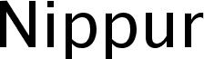 Nippur Sans Regular
