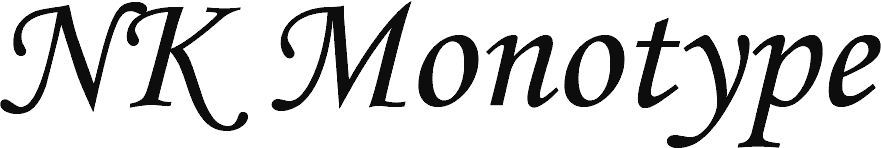 ecriture monotype corsiva