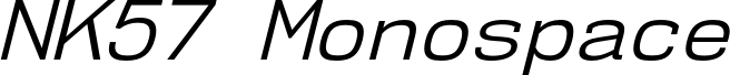 NK57MonospaceBk-Italic