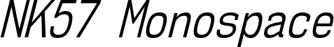 NK57MonospaceCdBk-Italic