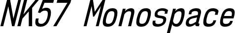 NK57MonospaceCdRg-Italic