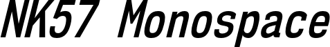 NK57MonospaceCdSb-Italic