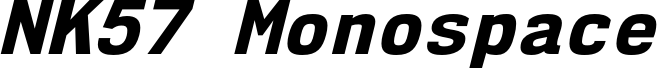 NK57MonospaceEb-Italic