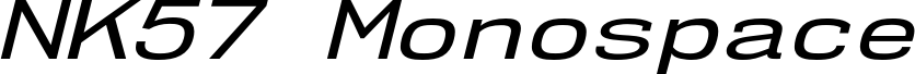 NK57MonospaceExRg-Italic