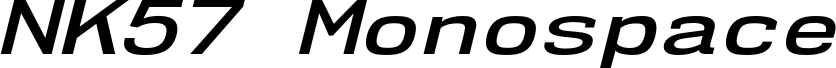 NK57MonospaceExSb-Italic