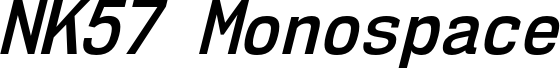 NK57MonospaceScSb-Italic
