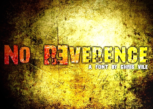 No R3verence Schriftart