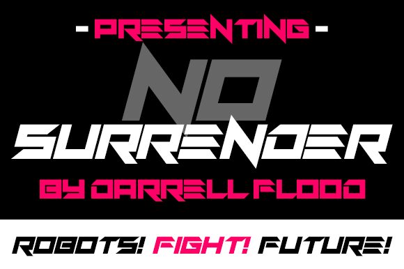 No Surrender Czcionka