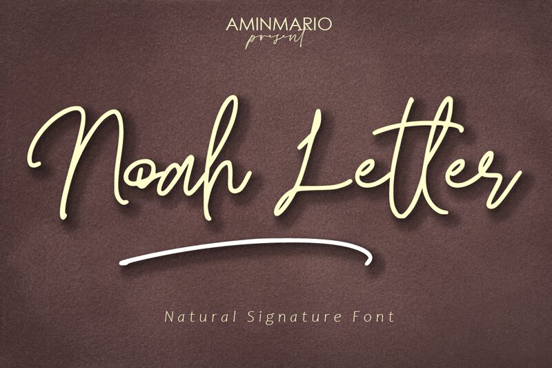 Noah Letter Carattere