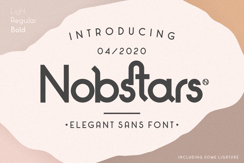 Nobstars Schriftart