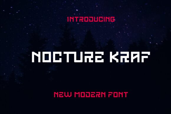 Nocturne Kraft Schriftart