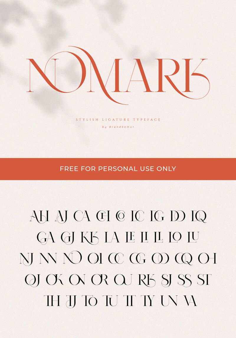 Nomark font