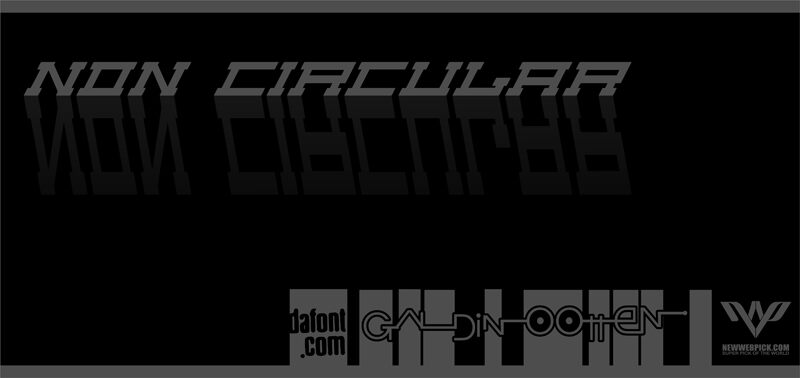 Non Circular Czcionka