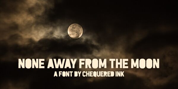 None Away from the Moon Font
