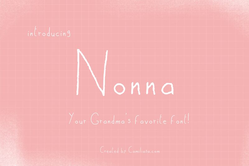 Nonna Druh písma