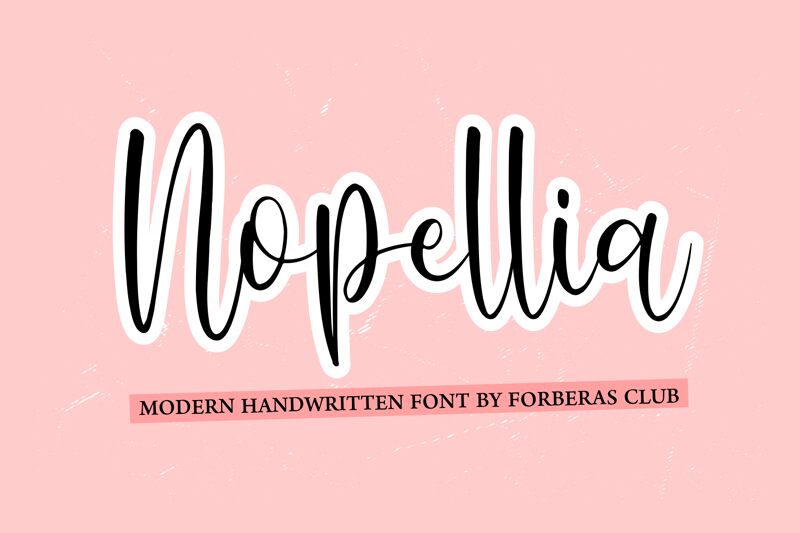 Nopellia Druh písma