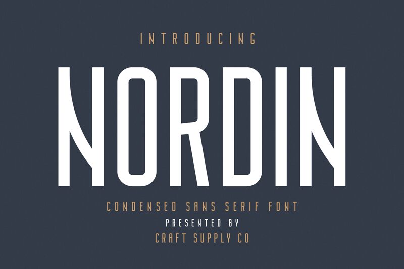 Nordin Schriftart