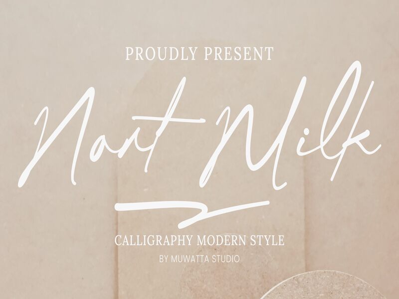 Nort Milk Schriftart