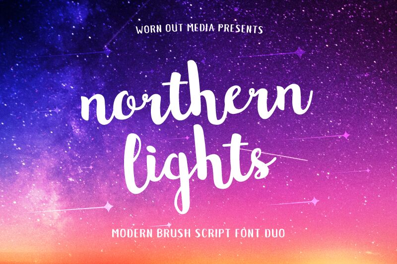 Northern Lights Script Czcionka