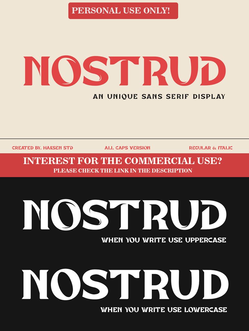 NOSTRUD Carattere