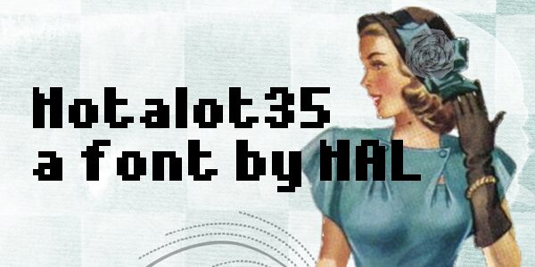 Notalot35 Schriftart