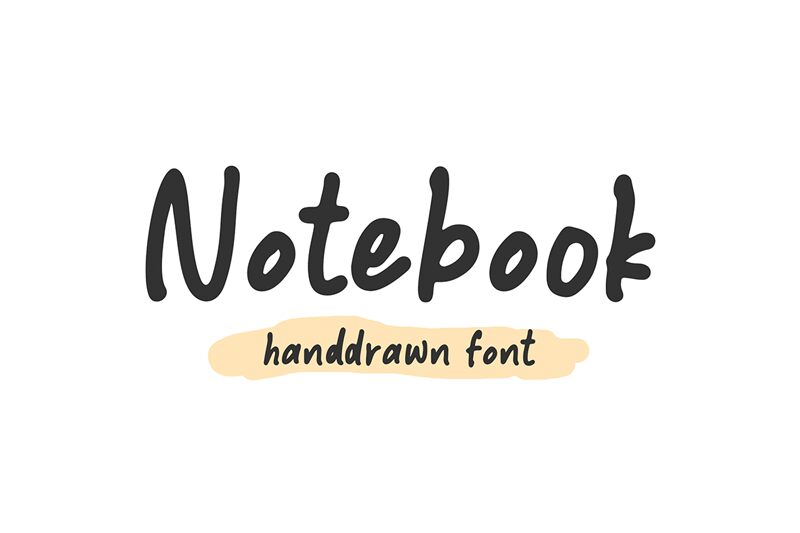 Notebook Schriftart