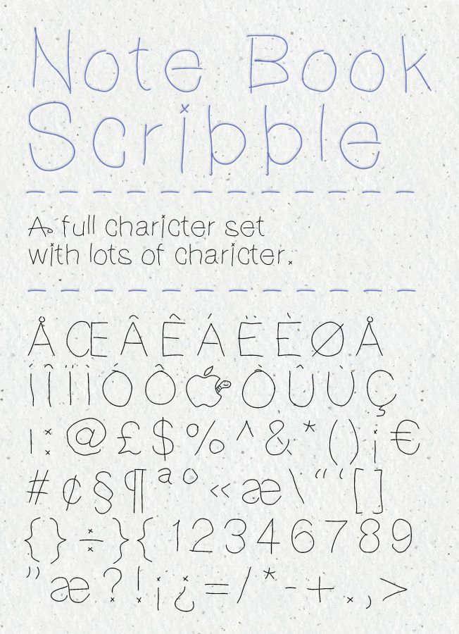 NotebookScribble Font
