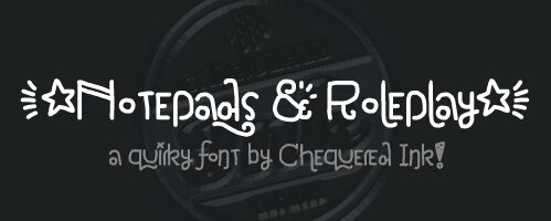 Notepads & Roleplay Schriftart
