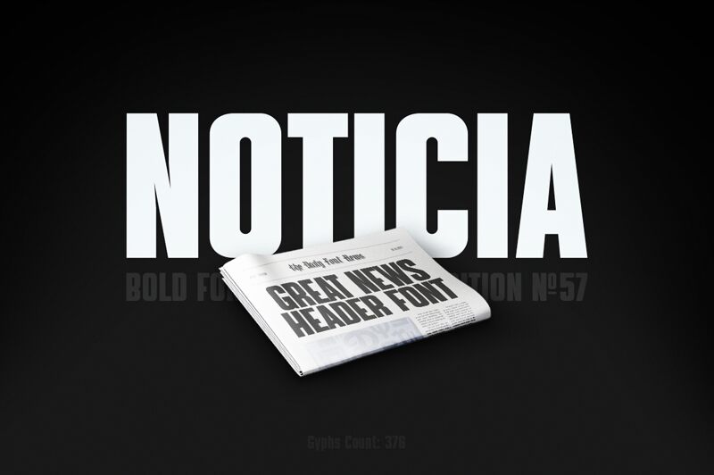 Noticia Schriftart
