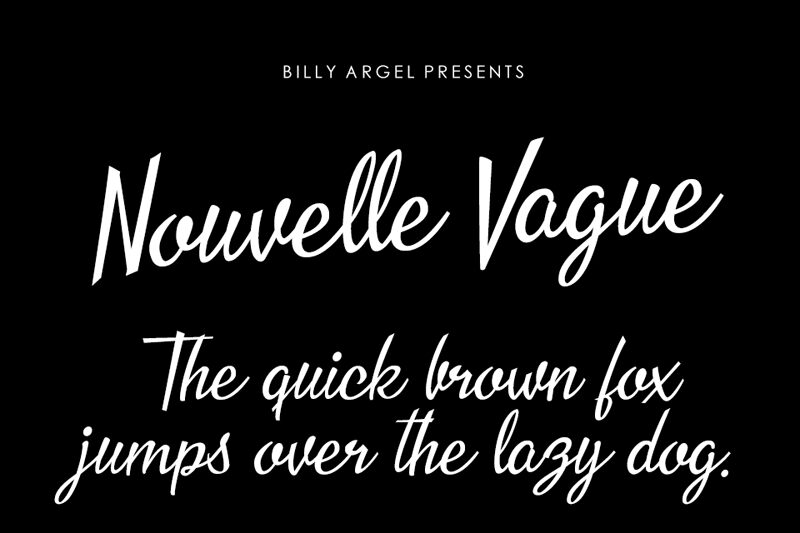 Nouvelle Vague Schriftart