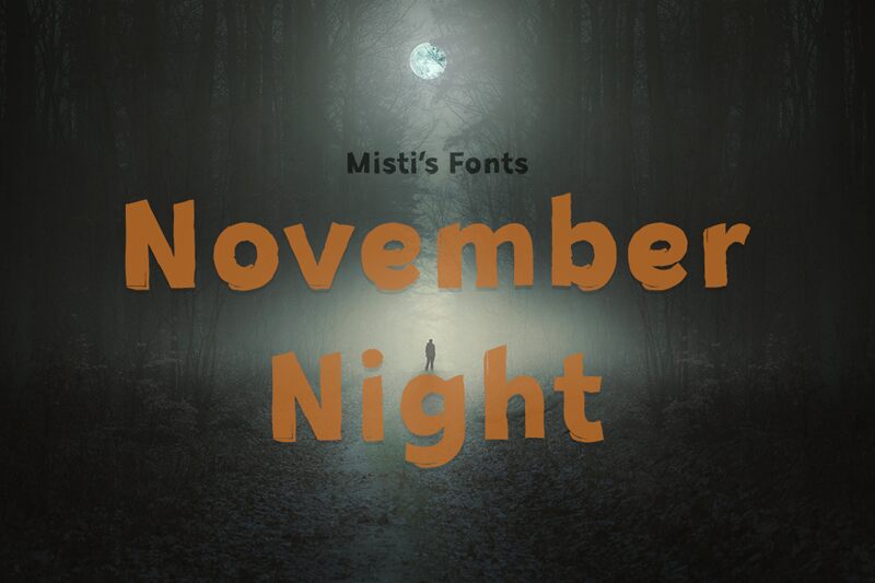 November Night Schriftart