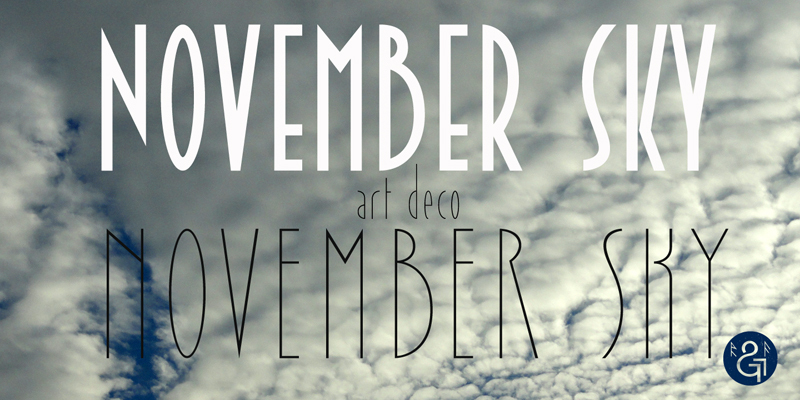 November Sky Schriftart