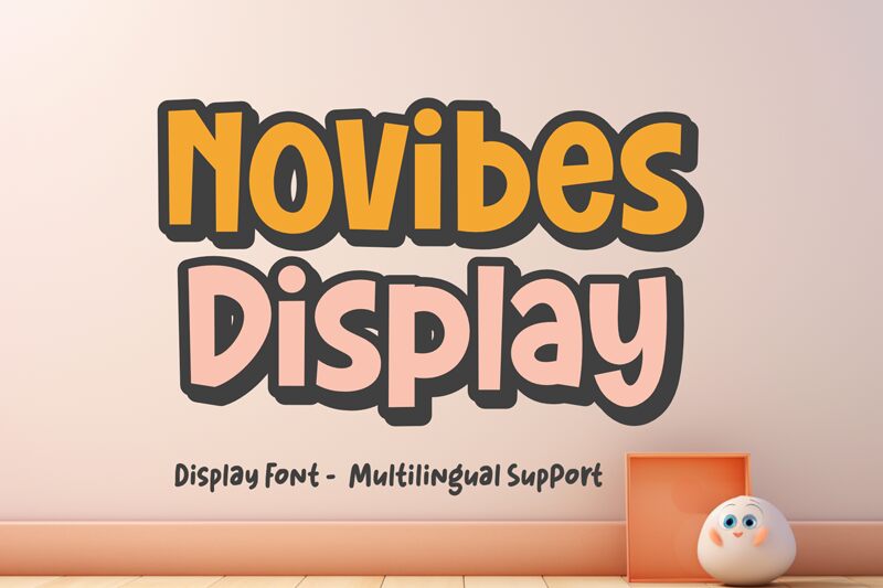 Novibes Display Schriftart