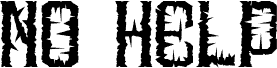 No Help font