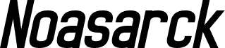 Noasarck Obliquo Italic