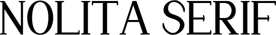 Nolita Serif - Pesonal Use