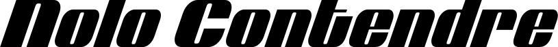 Nolo Contendre Condensed Ital